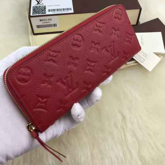 Louis Vuitton M60169 Clemence Wallet Monogram Empreinte Leather