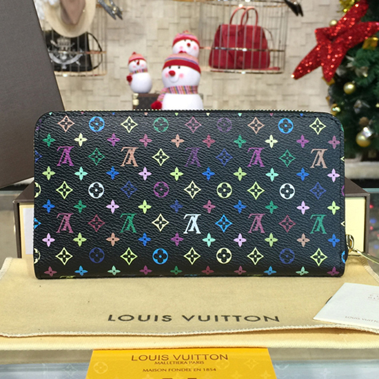 Louis Vuitton M60243 Zippy Wallet Monogram Multicolore Canvas