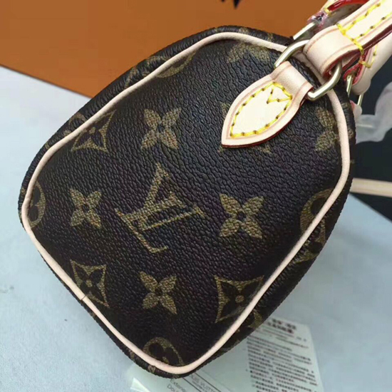 Louis Vuitton M61252 Nano Speedy Crossbody Bag Monogram Canvas