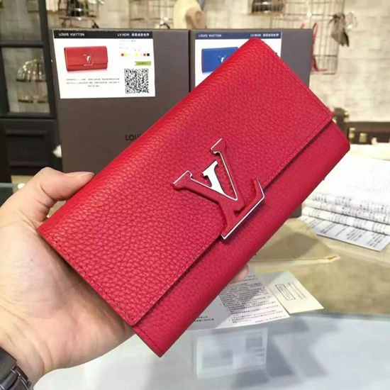 Louis Vuitton M61471 Capucines Wallet Taurillon Leather