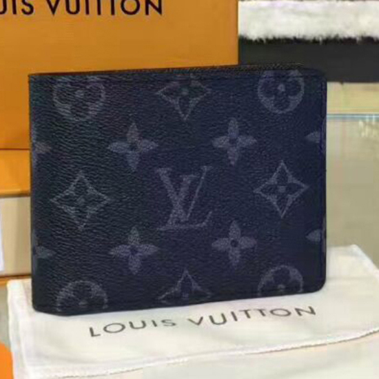 Louis Vuitton M61695 Multiple Wallet Monogram Eclipse Canvas