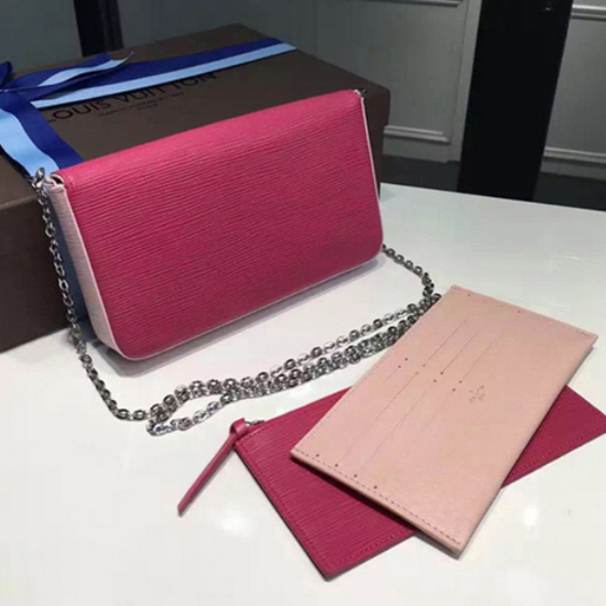 Louis Vuitton M61754 Pochette Felicie Chain Wallet Epi Leather