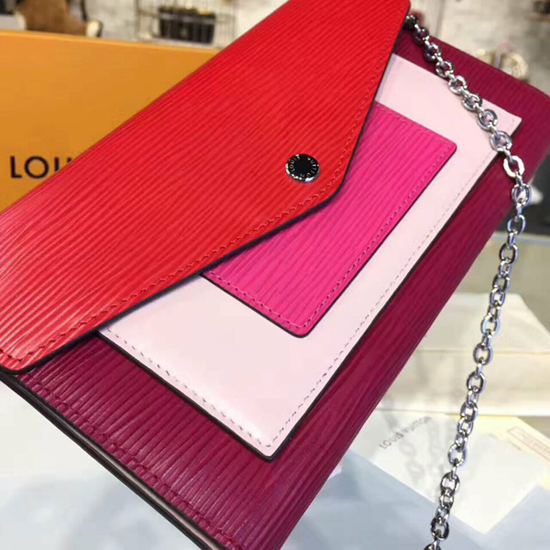 Louis Vuitton M62252 Chain Wallet Epi Leather