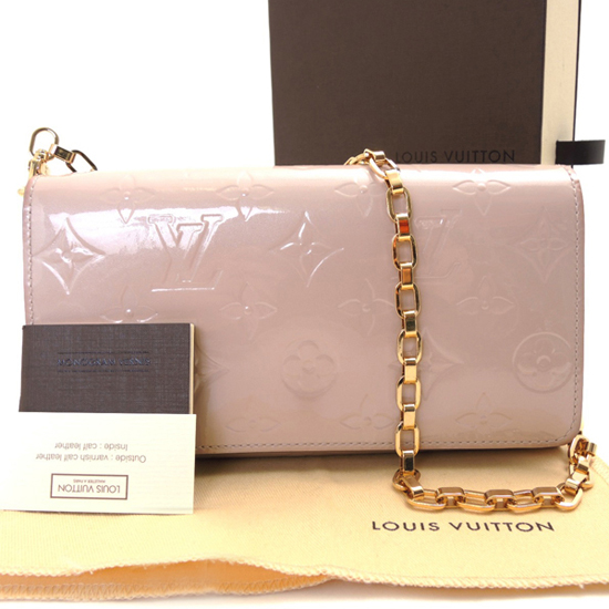 Louis Vuitton M90090 Chain Wallet Monogram Vernis