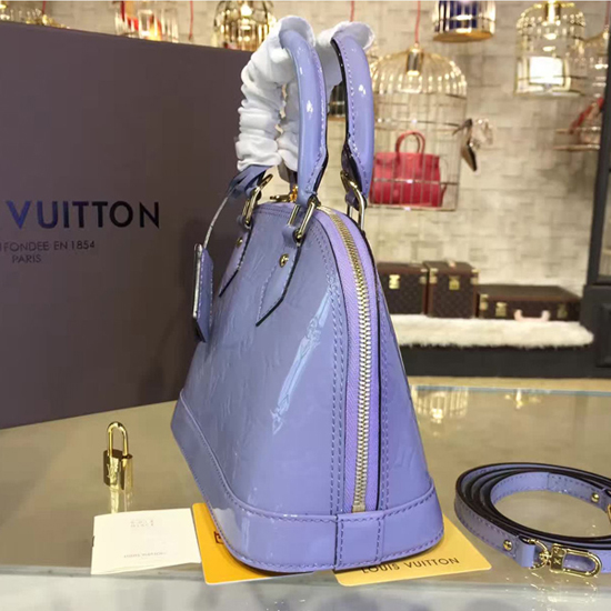 Louis Vuitton M90103 Alma BB Tote Bag Monogram Vernis