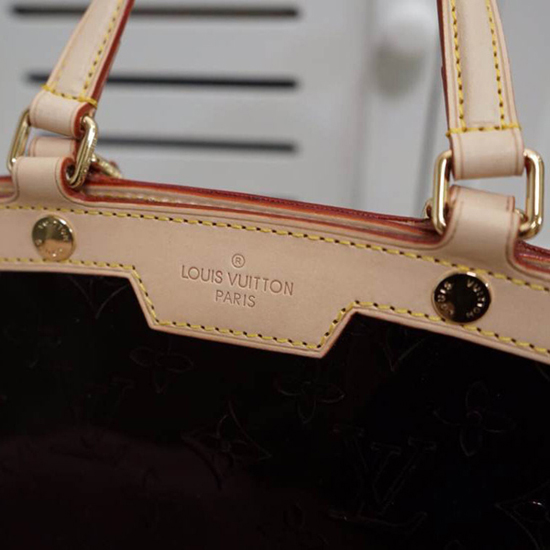 Louis Vuitton M91619 Brea MM Tote Bag Monogram Vernis