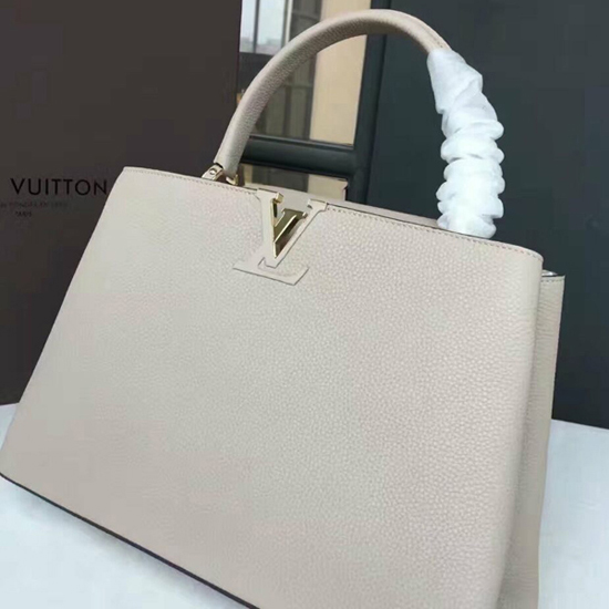Louis Vuitton M94428 Capucines MM Tote Bag Taurillon Leather