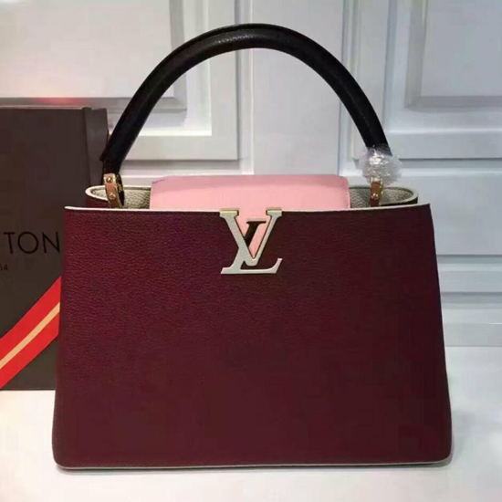 Louis Vuitton M94764 Capucines MM Tote Bag Taurillon Leather