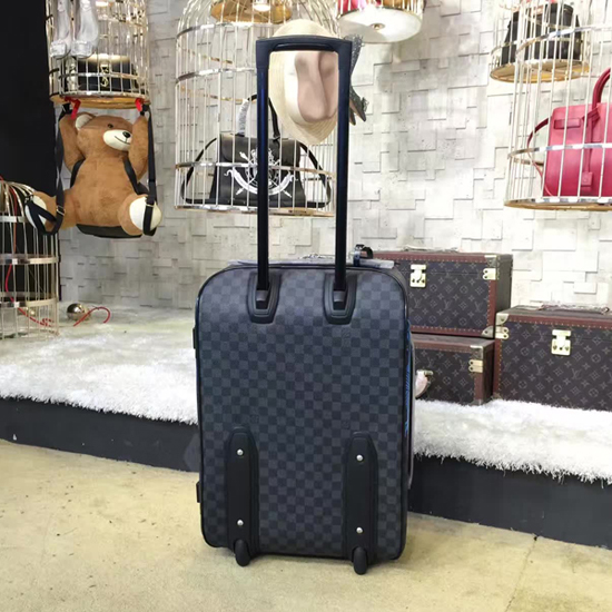 LOUIS VUITTON Pegase 65 Luggage Roller Hand Bag Damier Graphite