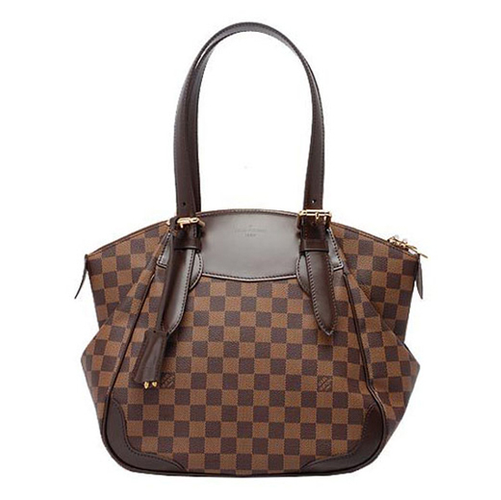 Louis Vuitton N41118 Verona MM Shoulder Bag Damier Ebene Canvas