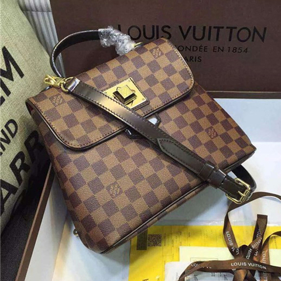 Louis Vuitton N41167 Bergamo PM Shoulder Bag Damier Ebene Canvas