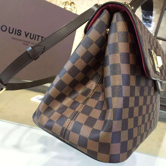 Louis Vuitton N41168 Bergamo MM Shoulder Bag Damier Ebene Canvas
