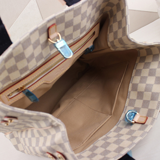 Louis Vuitton N41179 Cabas PM Shoulder Bag Damier Azur Canvas