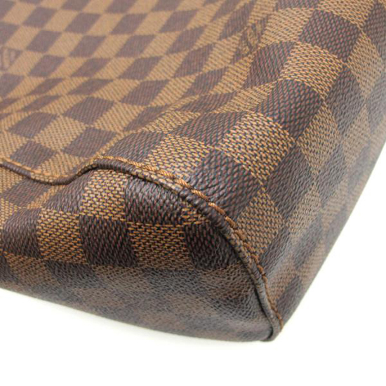 Authentic Louis Vuitton Damier Ebene Portobello PM Hobo Handbag N41184