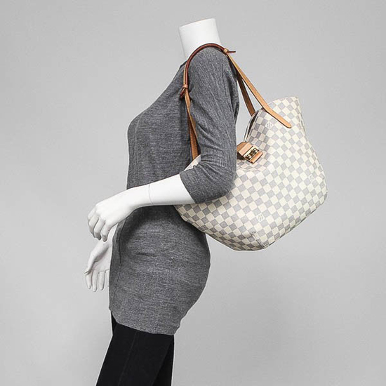 Louis Vuitton N41208 Salina PM Shoulder Bag Damier Azur Canvas