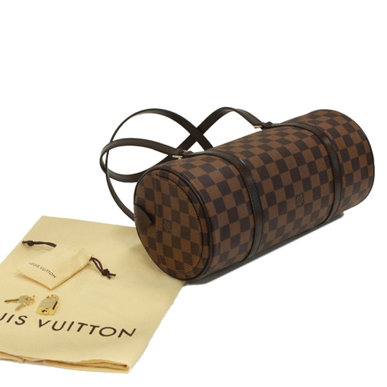 Louis Vuitton N41210 Papillon NM Shoulder Bag Damier Ebene Canvas