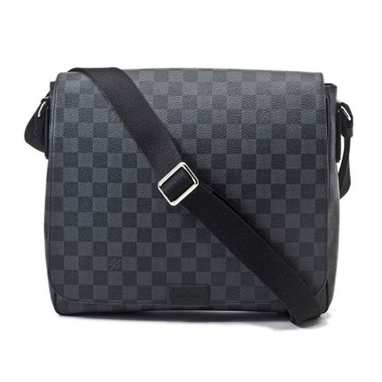 Replica Louis Vuitton N41272 District MM Messenger Bag Damier Graphite ...