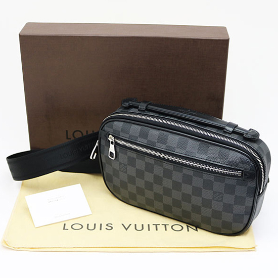 Louis Vuitton N41289 Ambler Hip Pack Damier Graphite Canvas