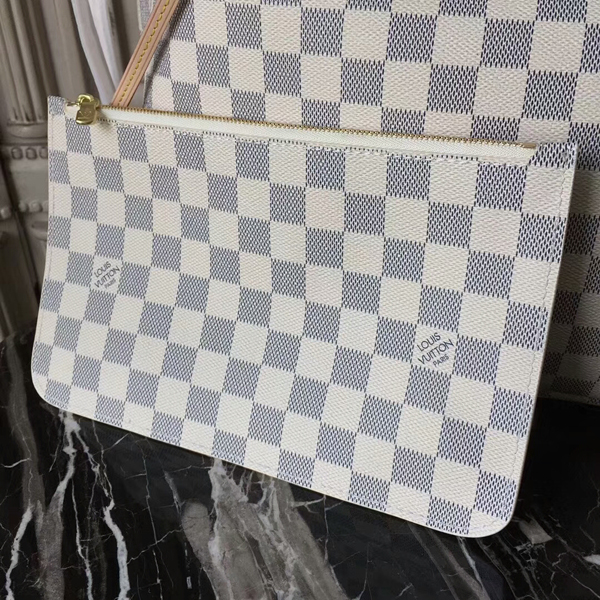Louis Vuitton N41360 Neverfull GM Shoulder Bag Damier Azur Canvas