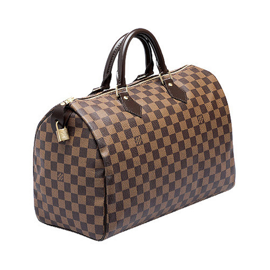 Louis Vuitton N41363 Speedy 35 Tote Bag Damier Ebene Canvas