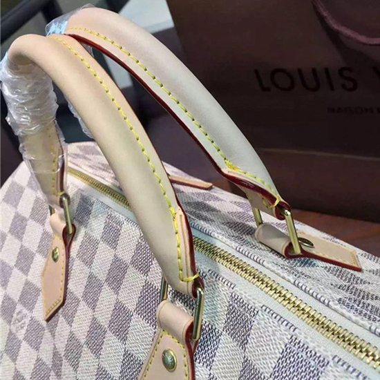 Louis Vuitton N41370 Speedy 30 Tote Bag Damier Azur Canvas