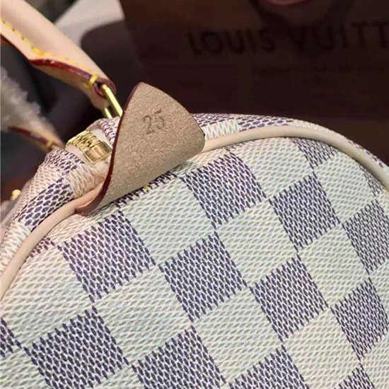 Louis Vuitton N41371 Speedy 25 Tote Bag Damier Azur Canvas