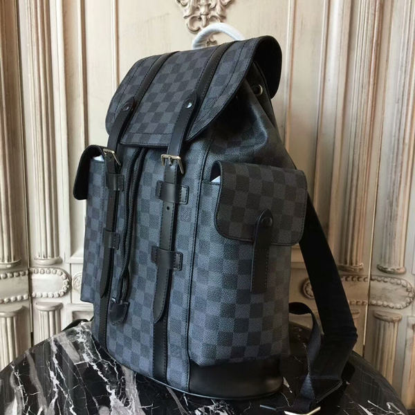 Louis Vuitton N41379 Christopher PM Backpack Damier Graphite Canvas