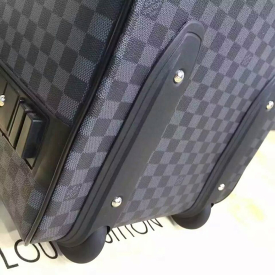 Louis Vuitton N41385 Pegase Light 55 Rolling Luggage Damier Graphite Canvas