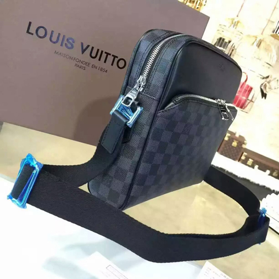 Louis Vuitton N41408 Dayton Reporter PM Messenger Bag Damier Graphite Canvas