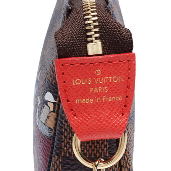 Louis Vuitton N41426 Mini Pochette Accessoires Evasion Damier Ebene Canvas