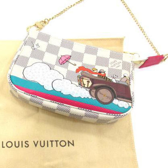 Louis Vuitton N41463 Mini Pochette Accessoires Evasion Damier Azur Canvas