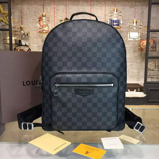 Louis Vuitton N41473 Josh Backpack Damier Graphite Canvas