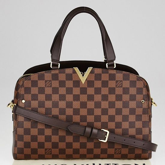 Louis Vuitton N41505 Kensington Bowling Shoulder Bag Damier Ebene Canvas