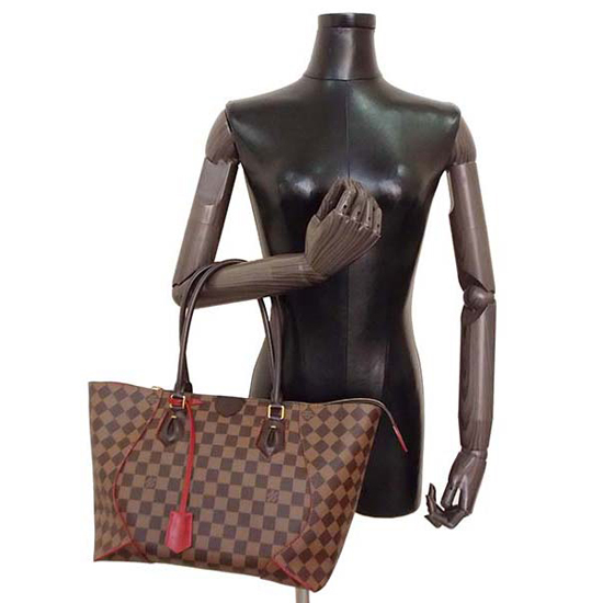 Louis Vuitton N41548 Caissa Tote MM Tote Bag Damier Ebene Canvas