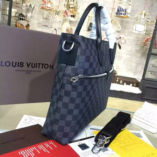 Louis Vuitton N41564 7 Days A Week Briefcase Damier Graphite Canvas