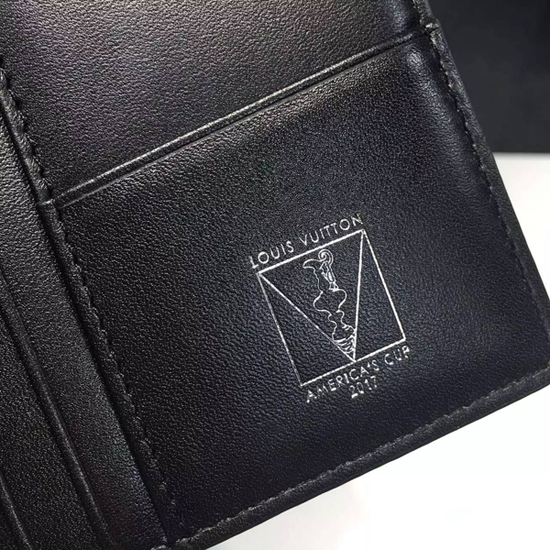 Louis Vuitton N41593 Brazza Wallet Regatta Damier Cobalt Canvas