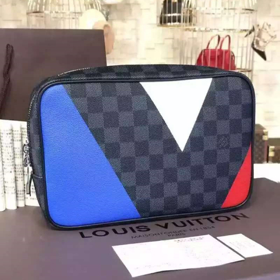 Louis Vuitton N41608 Toiletry Bag Damier Cobalt Canvas