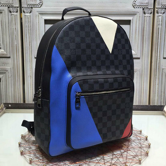Louis Vuitton N41612 Josh Backpack Damier Cobalt Canvas