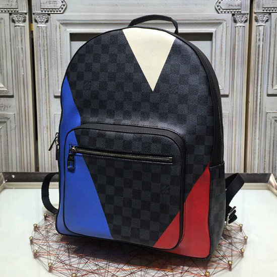 Louis Vuitton N41612 Josh Backpack Damier Cobalt Canvas