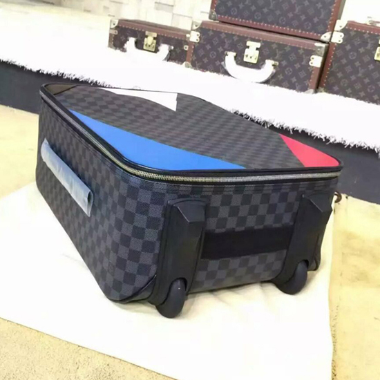 Louis Vuitton N41620 Pegase Legere 55 Rolling Luggage Damier Cobalt Canvas