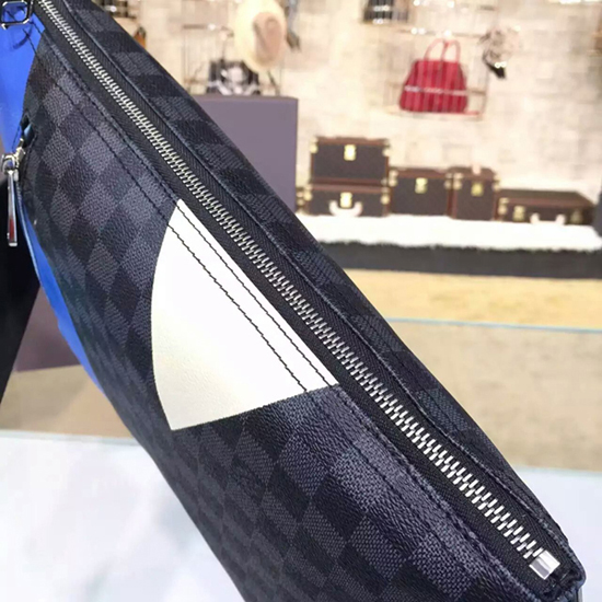 Louis Vuitton N41639 Mick PM Regatta Messenger Bag Damier Cobalt Canvas