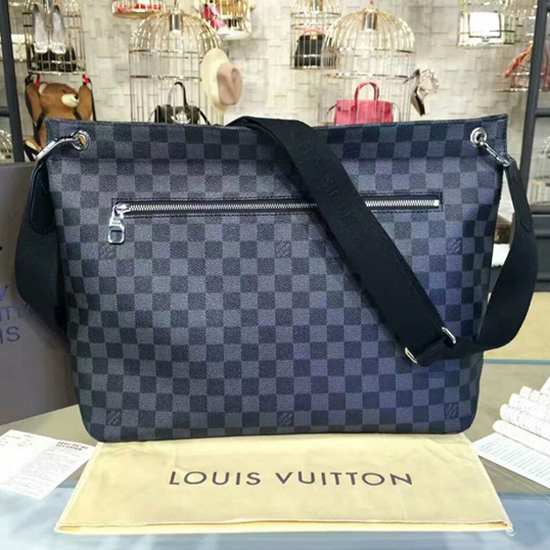 Louis Vuitton N41656 Hunter Messenger Bag Damier Graphite Canvas