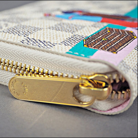 Louis Vuitton N41668 Zippy Wallet Damier Azur Canvas