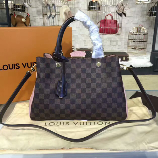 Louis Vuitton N41674 Brittany Tote Bag Damier Ebene Canvas