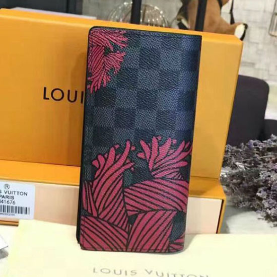 Louis Vuitton N41676 Brazza Wallet Damier Graphite Canvas