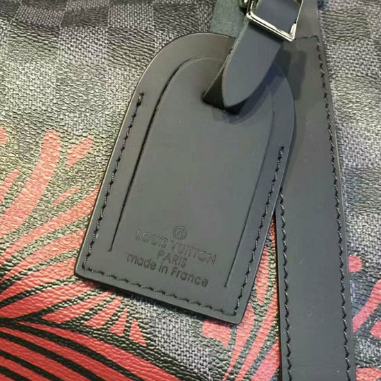 Louis Vuitton N41701 Keepall Bandouliere 45 Duffel Bag Damier Graphite Canvas
