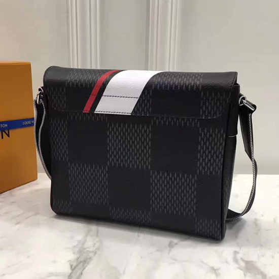 Louis Vuitton N44003 District PM Messenger Bag Damier Cobalt Canvas