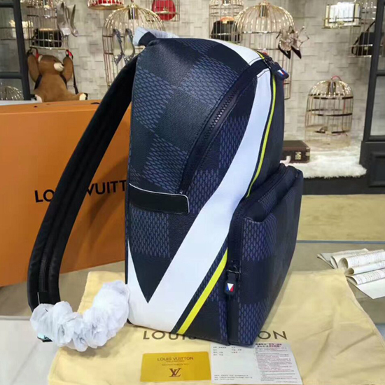 Replica Louis Vuitton N44005 Apollo Backpack Damier Cobalt Canvas For Sale
