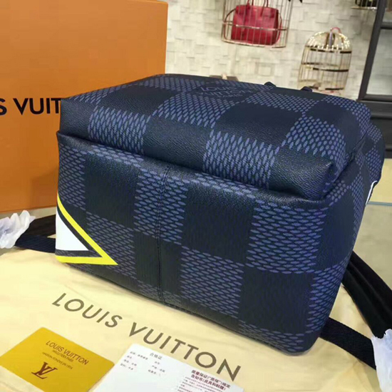 Louis Vuitton N44005 Apollo Backpack Damier Cobalt Canvas