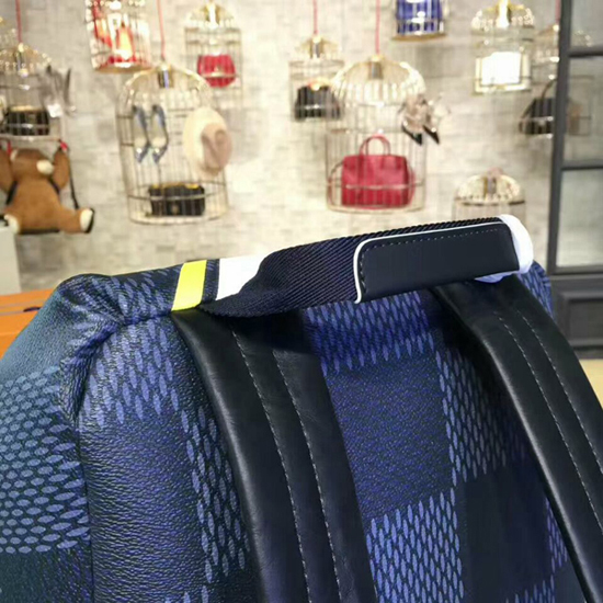 Louis Vuitton N44005 Apollo Backpack Damier Cobalt Canvas